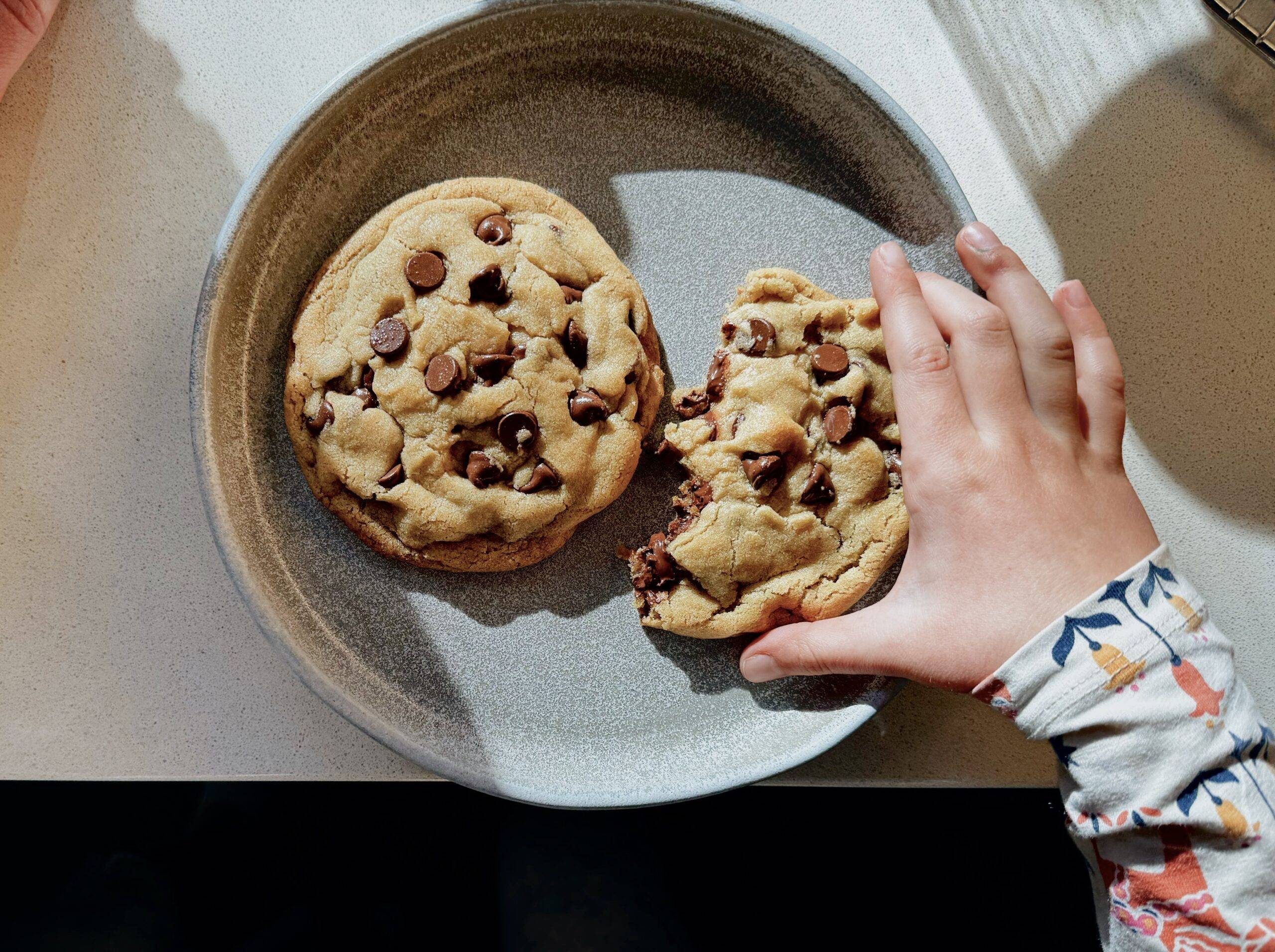 Cookies on a plate.