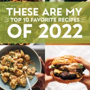 Image with the top recipes of 2022.