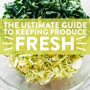 Bowl of salad for how to keep produce fresh.