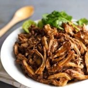 Honey Glazed Crockpot Chicken Adobo - simple pantry ingredients, hardly any hands-on time, 200 calories. | https://science-daily.site